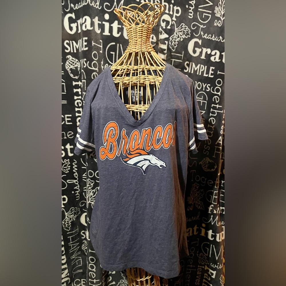 NFL Broncos V-Neck T-Shirt